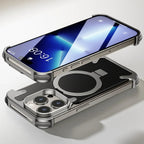 Protective Apple iPhone Back Cover - Frameless Carbon Fiber Ultra-Thin & Military Grade Drop Protection iPhone Case with Kevlar & Magnetic Kickstand - Style 2