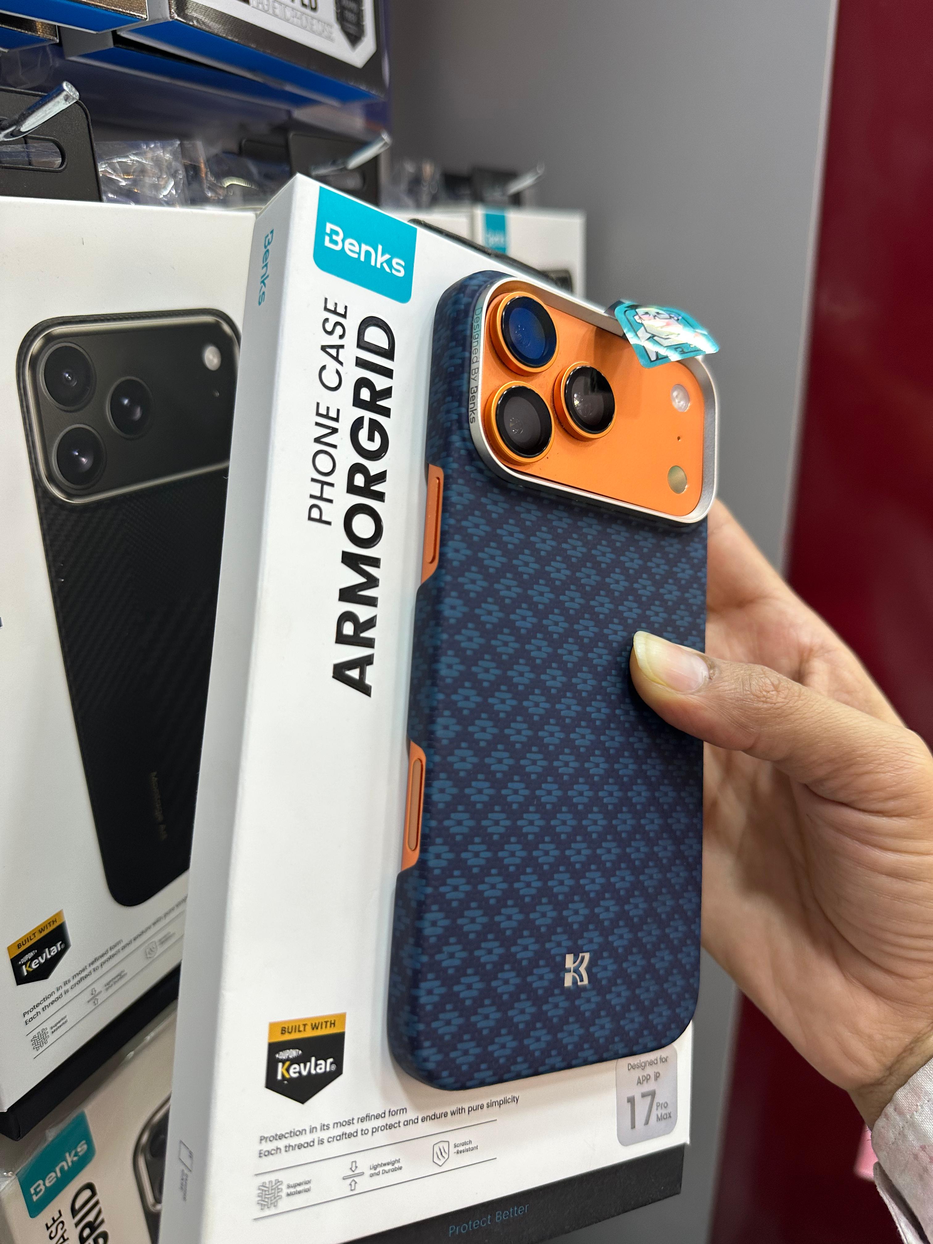 Benks armorair armorgrid kevlar for iPhone 17 Series