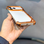 Protective Apple iPhone Back Cover - ShowCase Metal Bumper Stand iPhone 17 Pro Case - Style 4