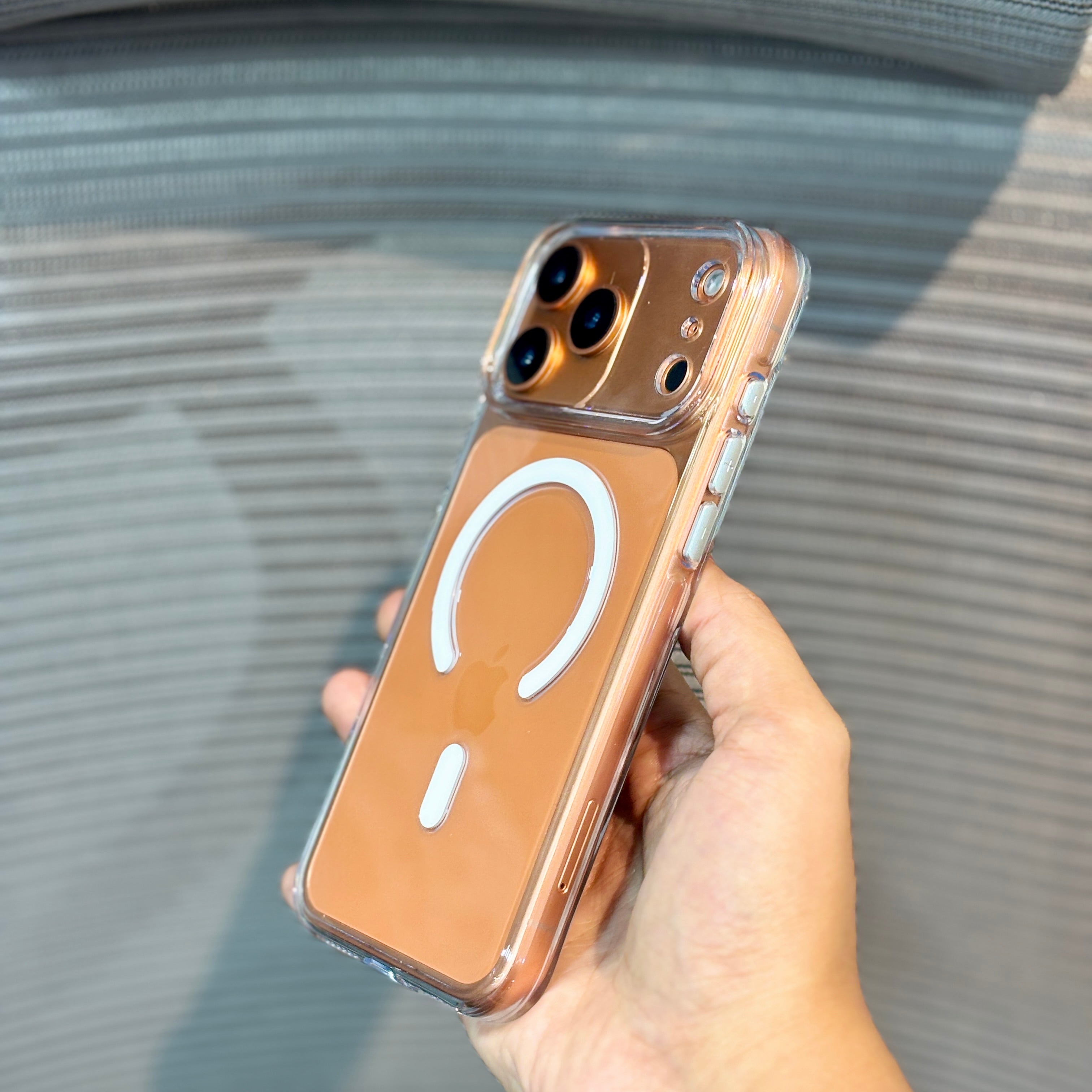 Protective Apple iPhone Back Cover - ClearGuard Metal MagSafe iPhone 16 Pro Case - Style 8