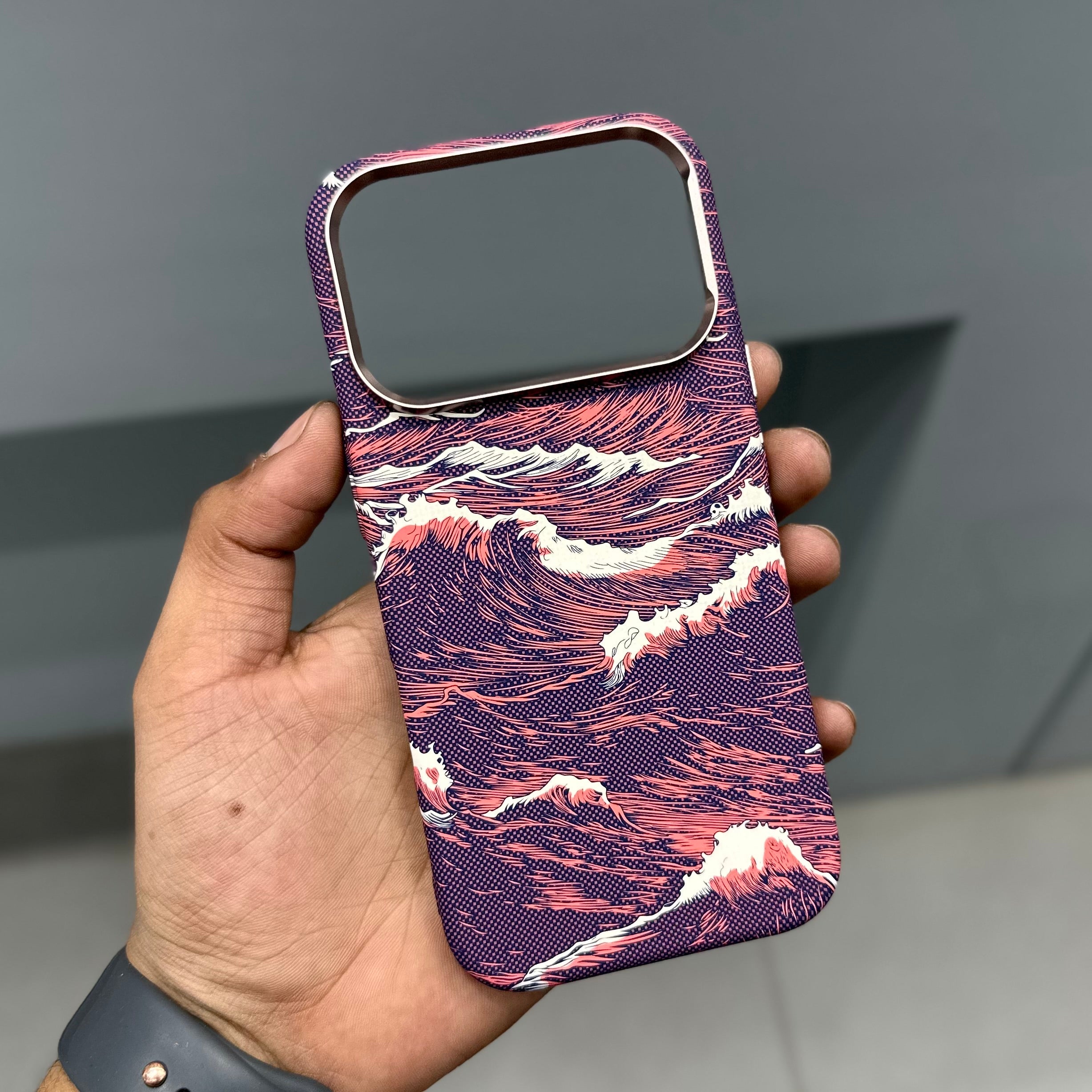 FREE AIR CARBON WAVE - BROWN ( No. 3122 ) Mobile Case by CoverMeUp - Style 5