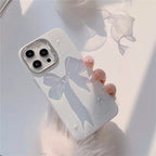 Protective Apple iPhone Back Cover - Classy Radiant Bow case with Charm for iPhone - Style 5