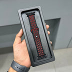 AERO FLEX SPORTS STRAP - BLACK - RED ( No. 3082 ) Mobile Case by CoverMeUp