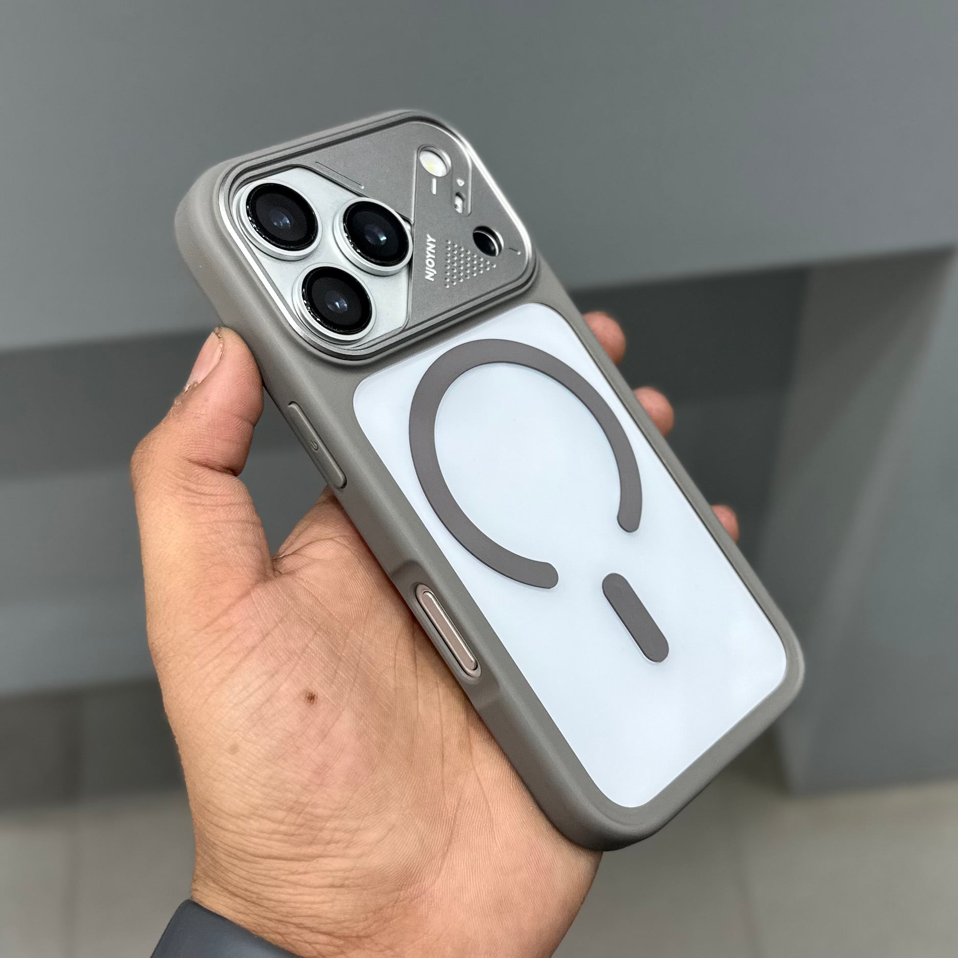NY ARMOR X MAGSAFE CASE - GREY ( No. 3049 )