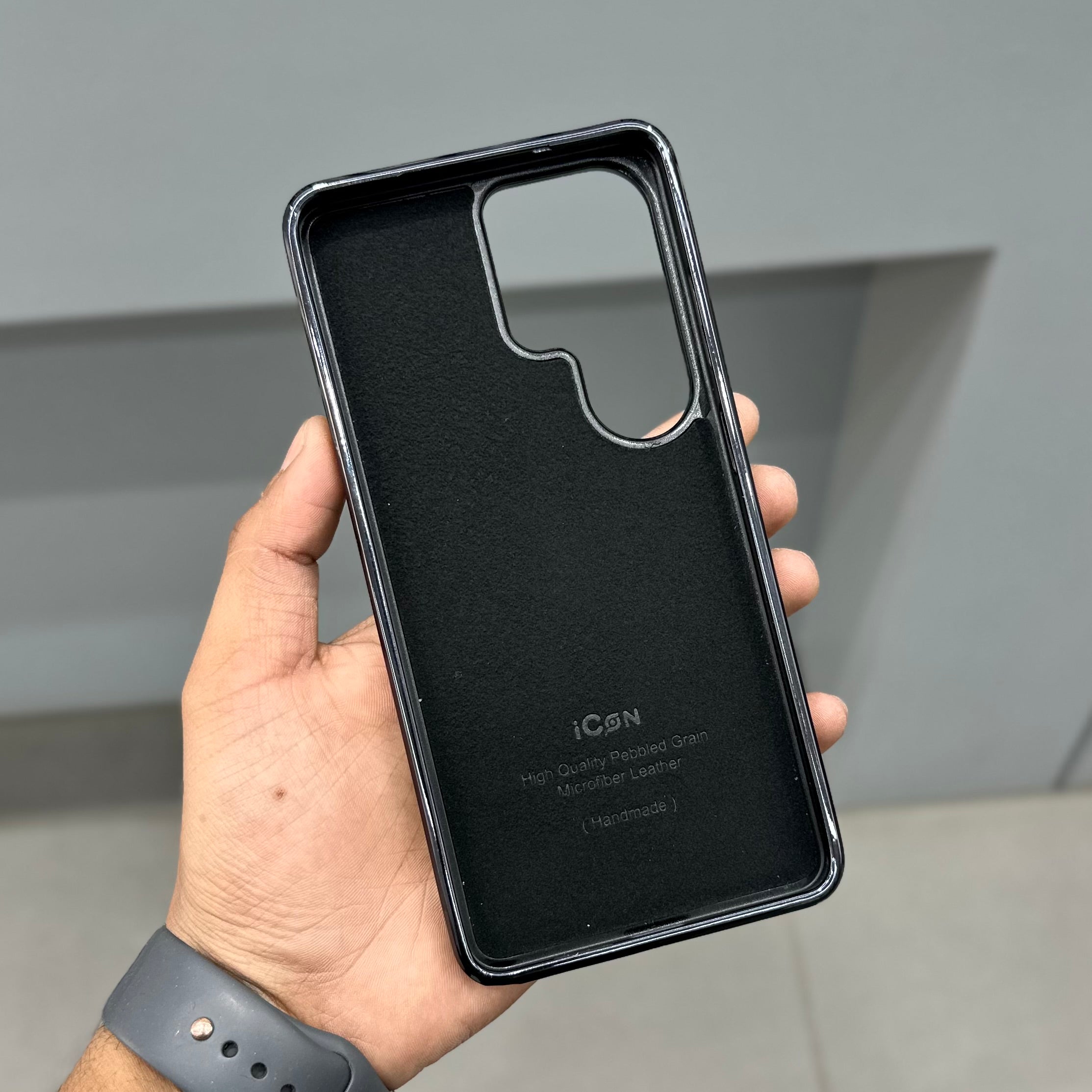 ICON LUXURY LEATHER STAND CASE SAMSUNG - BROWN ( No. 3056 )