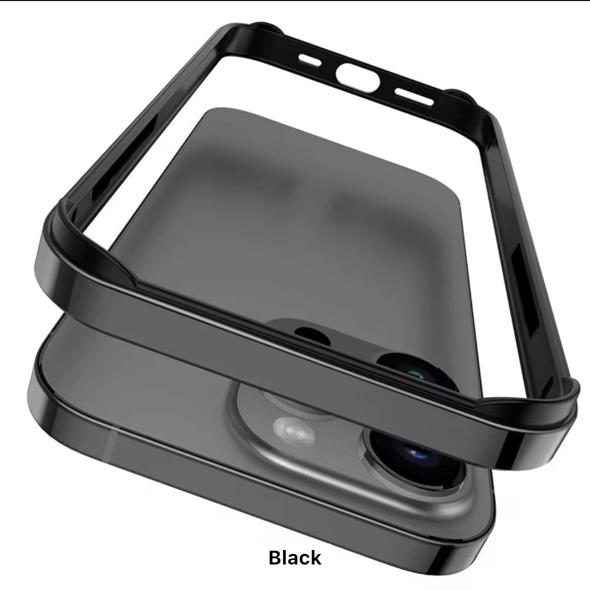 Protective Apple iPhone Back Cover - FortiCore Metal Bumper iPhone 16 Series Case - Style 6