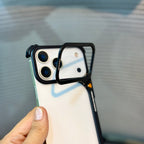 Protective Apple iPhone Back Cover - ShowCase Metal Bumper Stand iPhone 17 Pro Max Case - Style 5