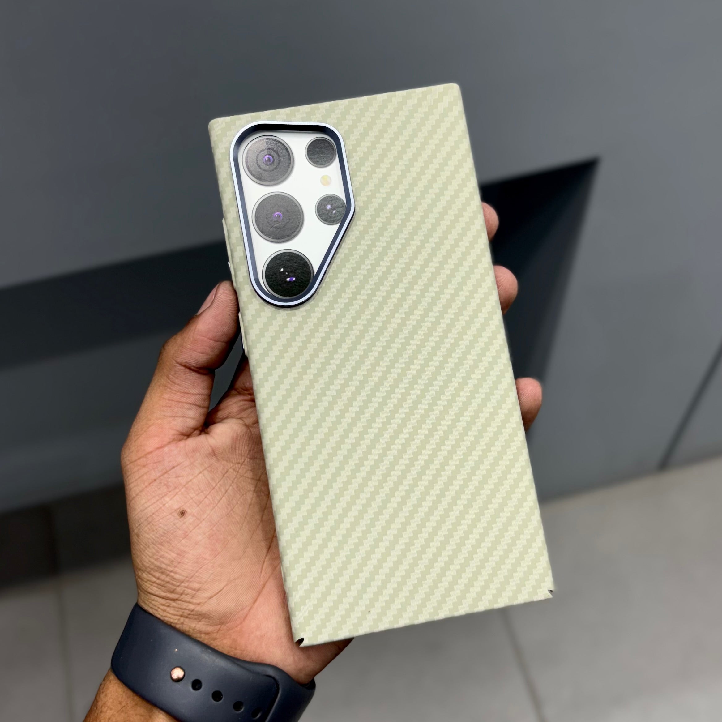 LUXO CARBON CASE SAMSUNG - LIGHT BROWN ( No. 2524 )