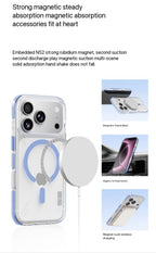 Rock Crystal Shell Rotating Series Case For iPhone 17 Pro Max /18 Pro Max (Sky Blue) (Code:4993)