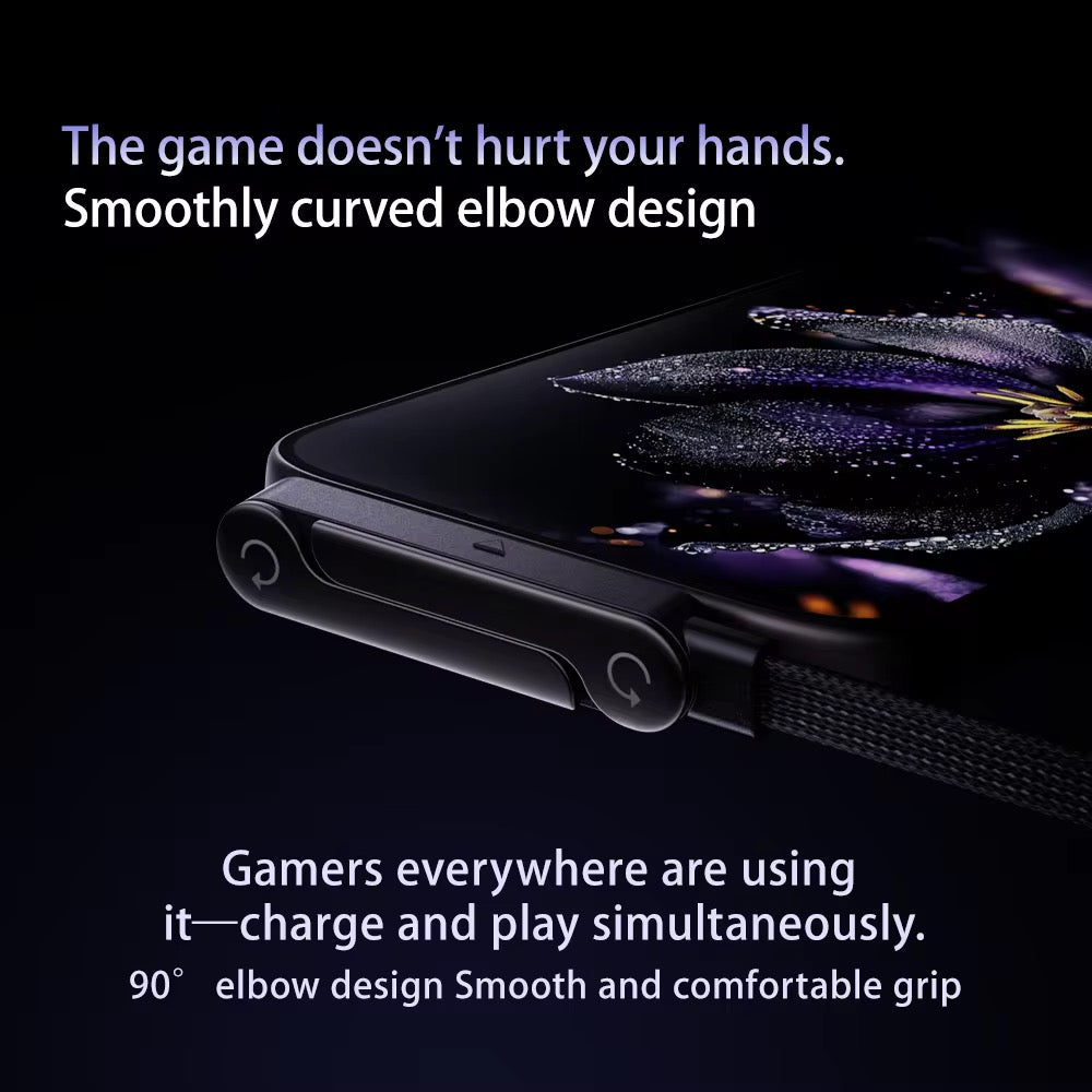 FlexCharge 240W Rotating Type-C Cable with Stand