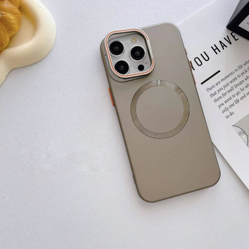 Luxury Frosted Hard Case with Camera Shutter for iPhone