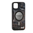 Protective Apple iPhone Back Cover - Futuristic Circuit Magnetic and anti-Impact Case compatible with iPhone - Style 4
