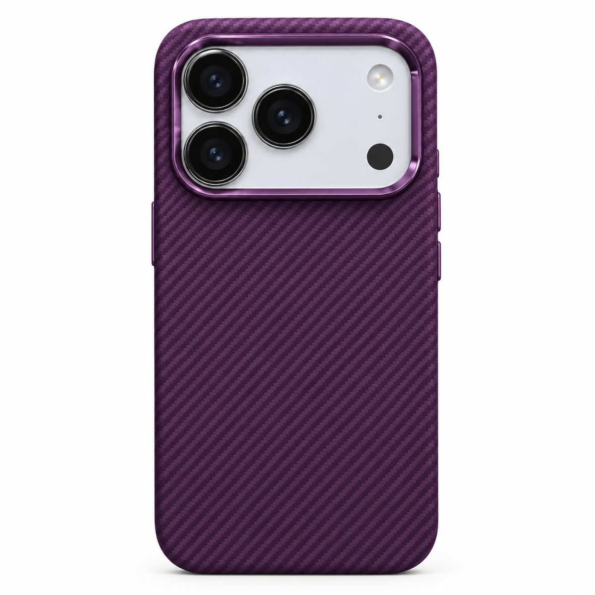Luxo Hybrid Carbon Magsafe Series - Burgundy Color