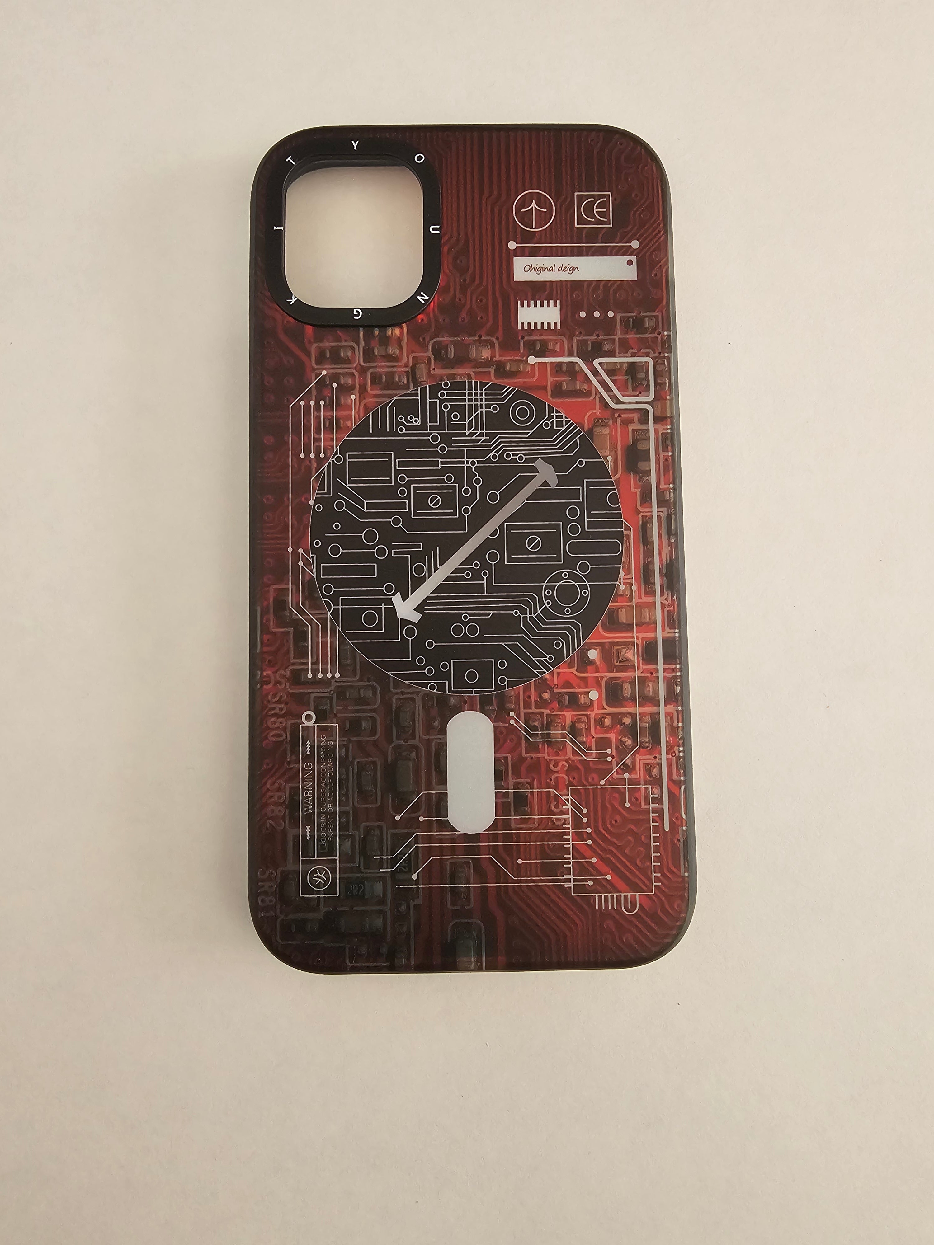 Futuristic Circuit Magnetic and anti-Impact Case compatible with iPhone