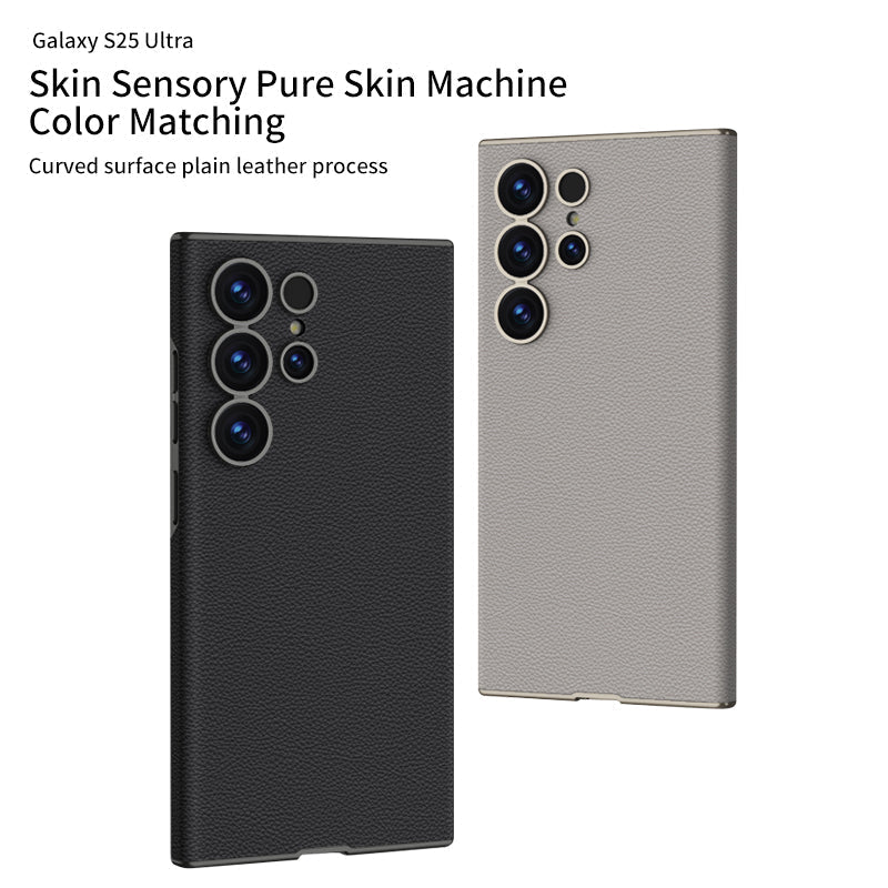 Samsung Galaxy S25 Ultra Durable Matt Leather Guard Case Mobile Case by CoverMeUp - Style 15