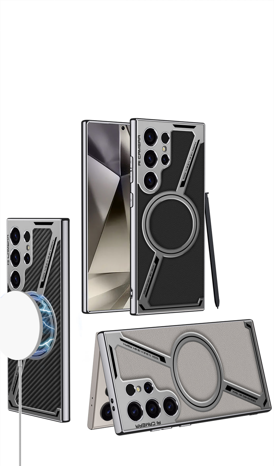 Samsung Galaxy S25 Ultra MagSafe Luxe Armor Case Mobile Case by CoverMeUp - Style 8
