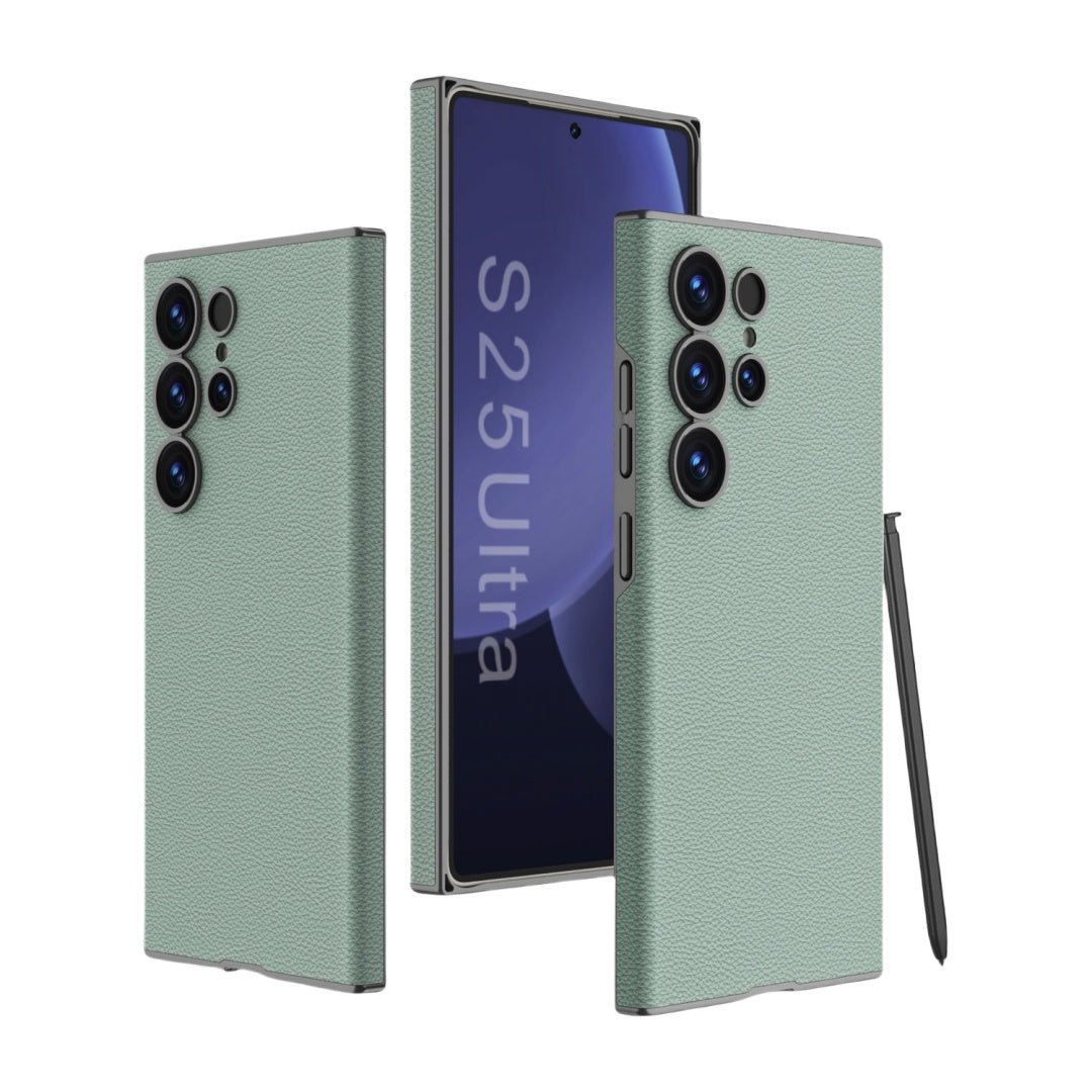 Samsung Galaxy S25 Ultra Durable Matt Leather Guard Case Mobile Case by CoverMeUp - Style 9
