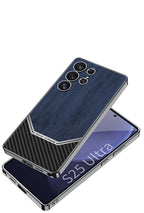 Samsung Galaxy S25 Ultra WoodFusion Carbon Case Mobile Case by CoverMeUp - Style 11
