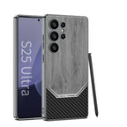 Samsung Galaxy S25 Ultra WoodFusion Carbon Case Mobile Case by CoverMeUp - Style 6