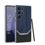 Samsung Galaxy S25 Ultra WoodFusion Carbon Case Mobile Case by CoverMeUp - Style 2