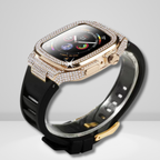 Diamond Luxury Modification Kit with Silicon Strap Gold Color Mobile Case by CoverMeUp - Style 2