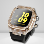 Diamond Luxury Modification Kit with Silicon Strap Gold Color Mobile Case by CoverMeUp