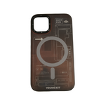 Protective Apple iPhone Back Cover - Futuristic Circuit Magnetic and anti-Impact Case compatible with iPhone - Style 8