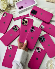 Liquid Silicon iPhone Case - Dragon Fruit Pink