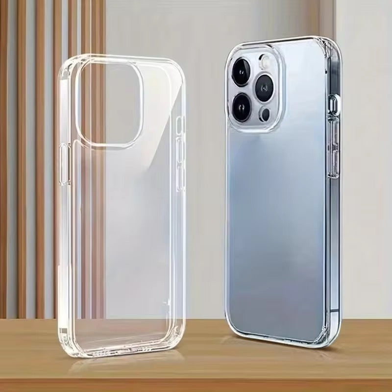 Protective Apple iPhone Back Cover - Clear Transparent Anti-Yellow Case for iPhone - Style 3