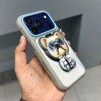 Nimmy Premium Embroidered Leather Case - NIMMY POPUP CASE-GREY BLUE 2.0 ( No. 2701 ) - Style 3