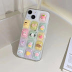 Cute 3D Colorful Cartoon Transparent Case for Samsung Mobile Case by CoverMeUp