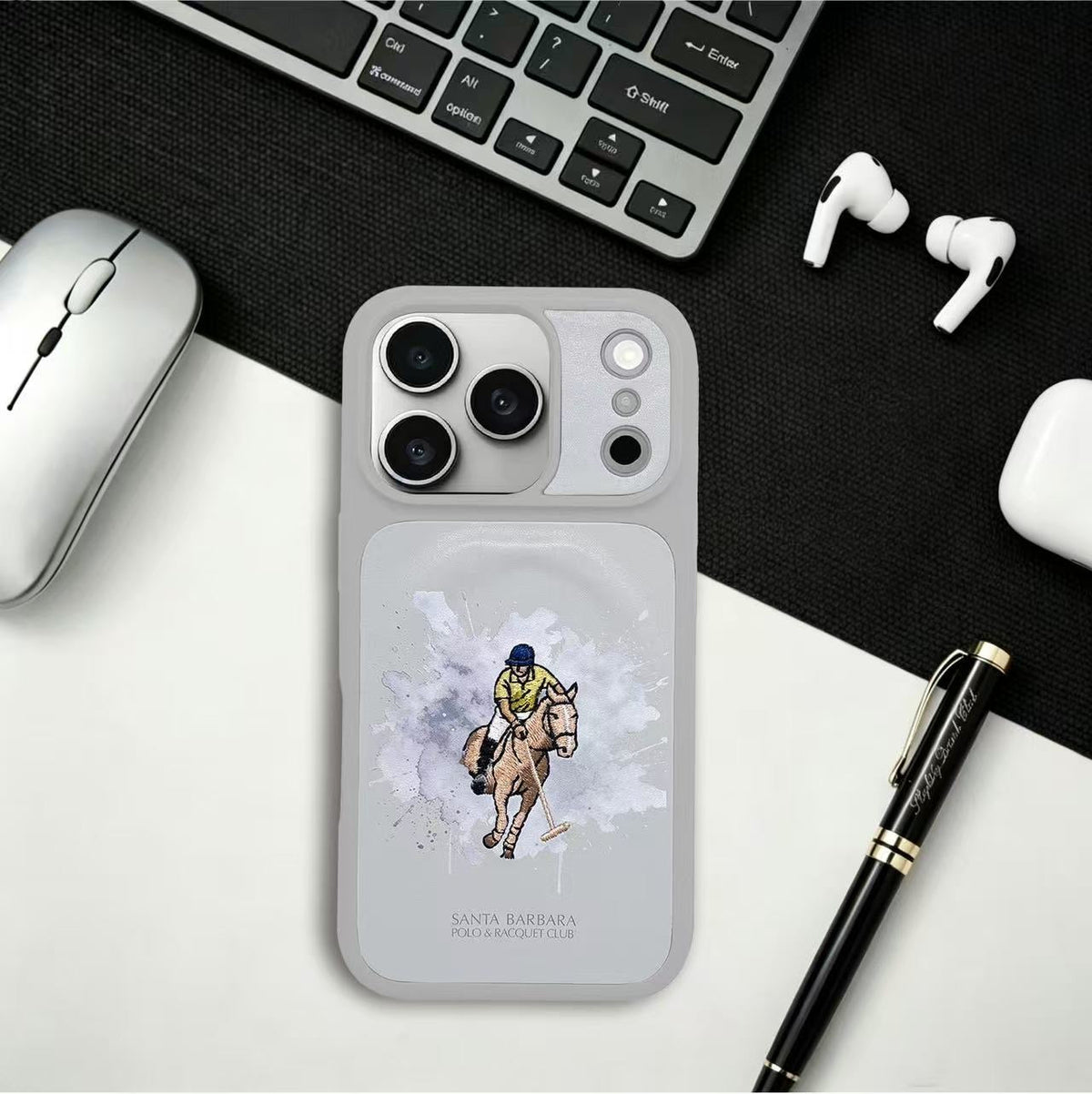Santa Barbara Polo ICARUS Series Case for iPhone 17/18 Pro & Pro Max - iPhone 17 Pro Max / 18 Pro Max - Grey