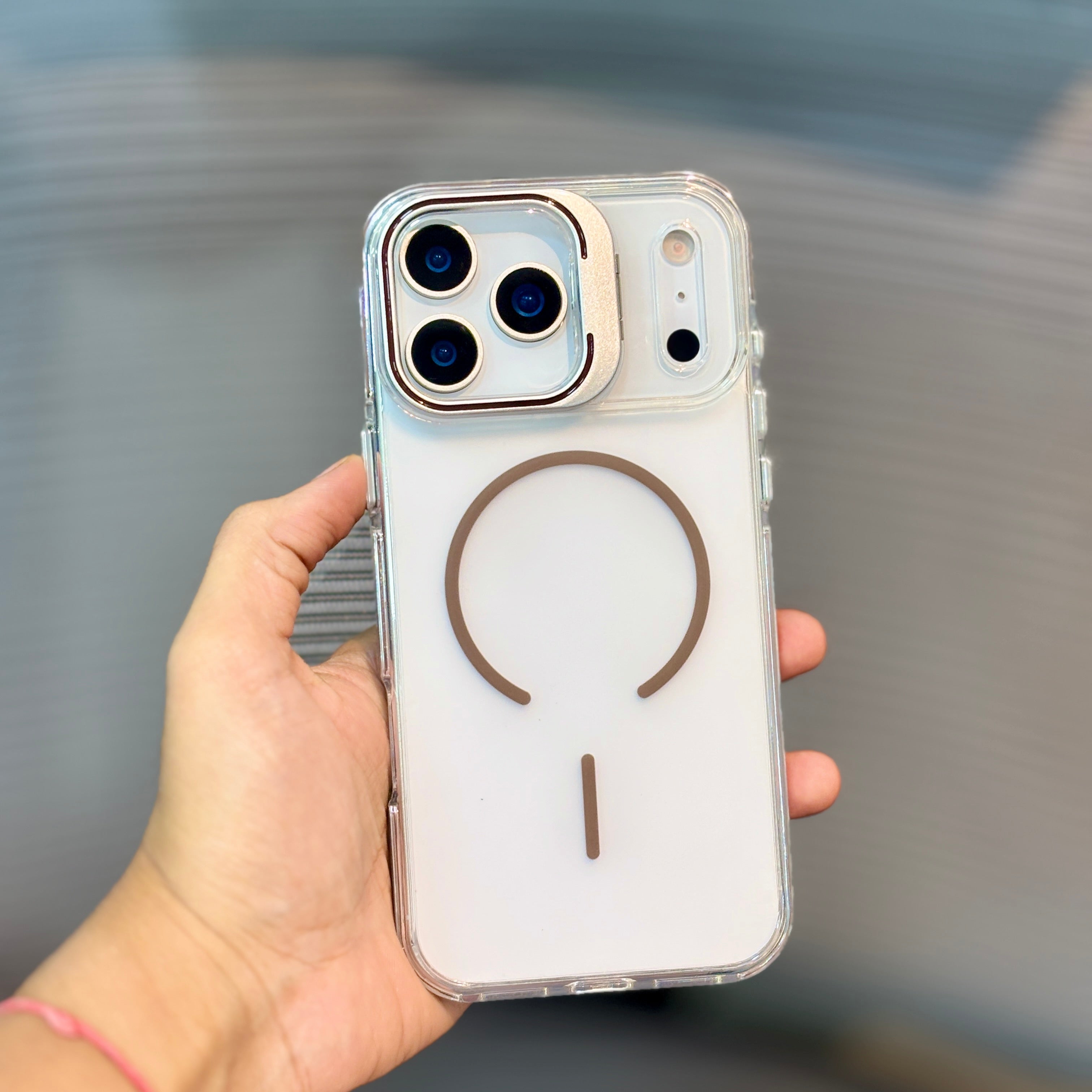 Protective Apple iPhone Back Cover - FrostStand MagSafe iPhone 16 Series Case - Style 2