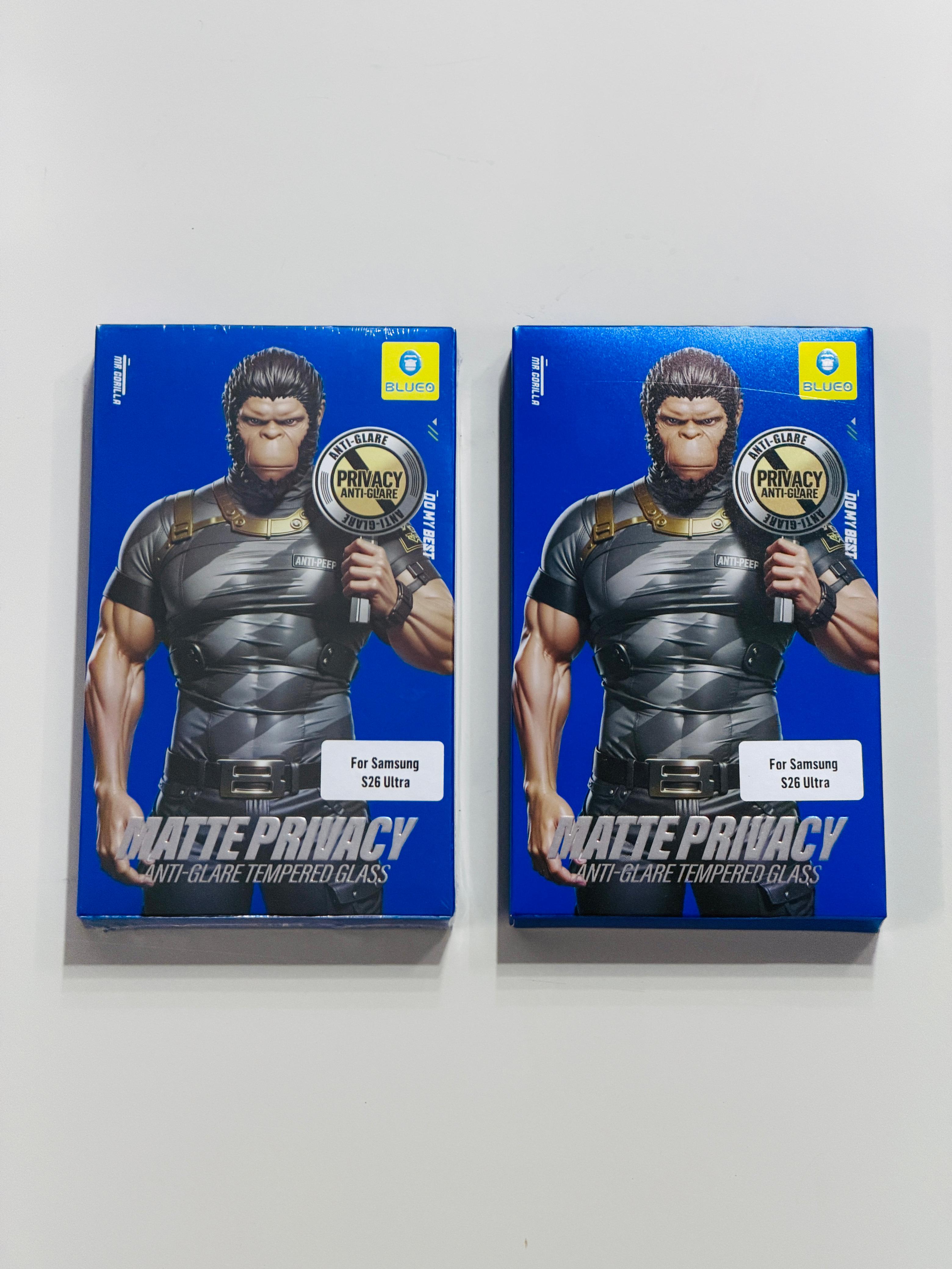 Blueo matte privacy glass for Samsung Galaxy S26 Ultra