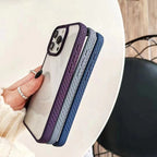 Protective Apple iPhone Back Cover - Crystal Fusion Clear Case for iPhone  Cover Case | Drop Protection |Impact Resistant Bumper | Anti Yellowing Material (TPU + PC | Blue) - Style 5