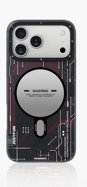 YOUNGKIT Technology Series Matte Finish Cover with Magsafe for iPhone 17/18 Pro & Pro Max