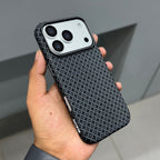 KDM Grafix Weave Pattern with Magsafe Case - Black ( No. 2223) Mobile Case by CoverMeUp - Style 2