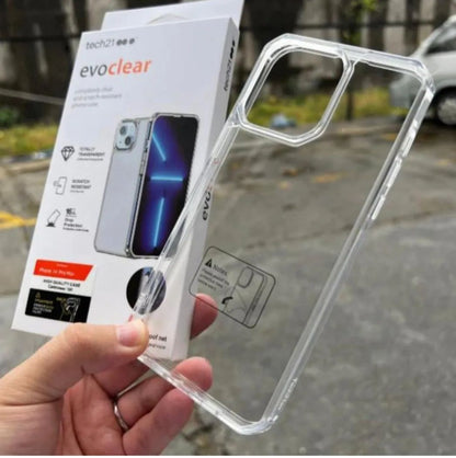 Hybrid Transparent Drop Tested Armor Protection Case with Metal Dust Grill for iPhone