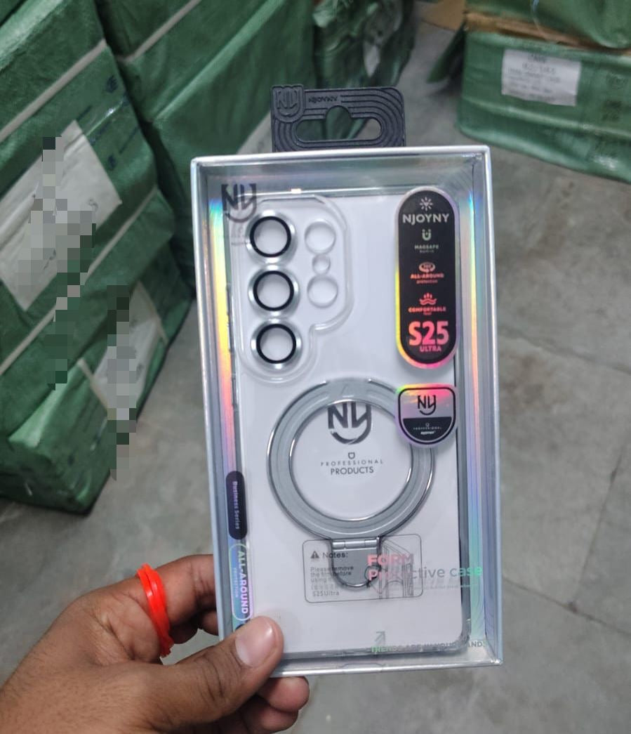 Ny Original non yellow Ice Crystal Ring Magsafe Case