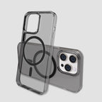 Protective Apple iPhone Back Cover - GRIPP Neo iPhone 15 Pro & 15 Pro Max with MagSafe Case - Smoke - Style 6