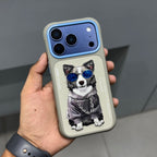 NIMMY DOG CHAIN CASE - GREY BLUE ( No. 2533 )