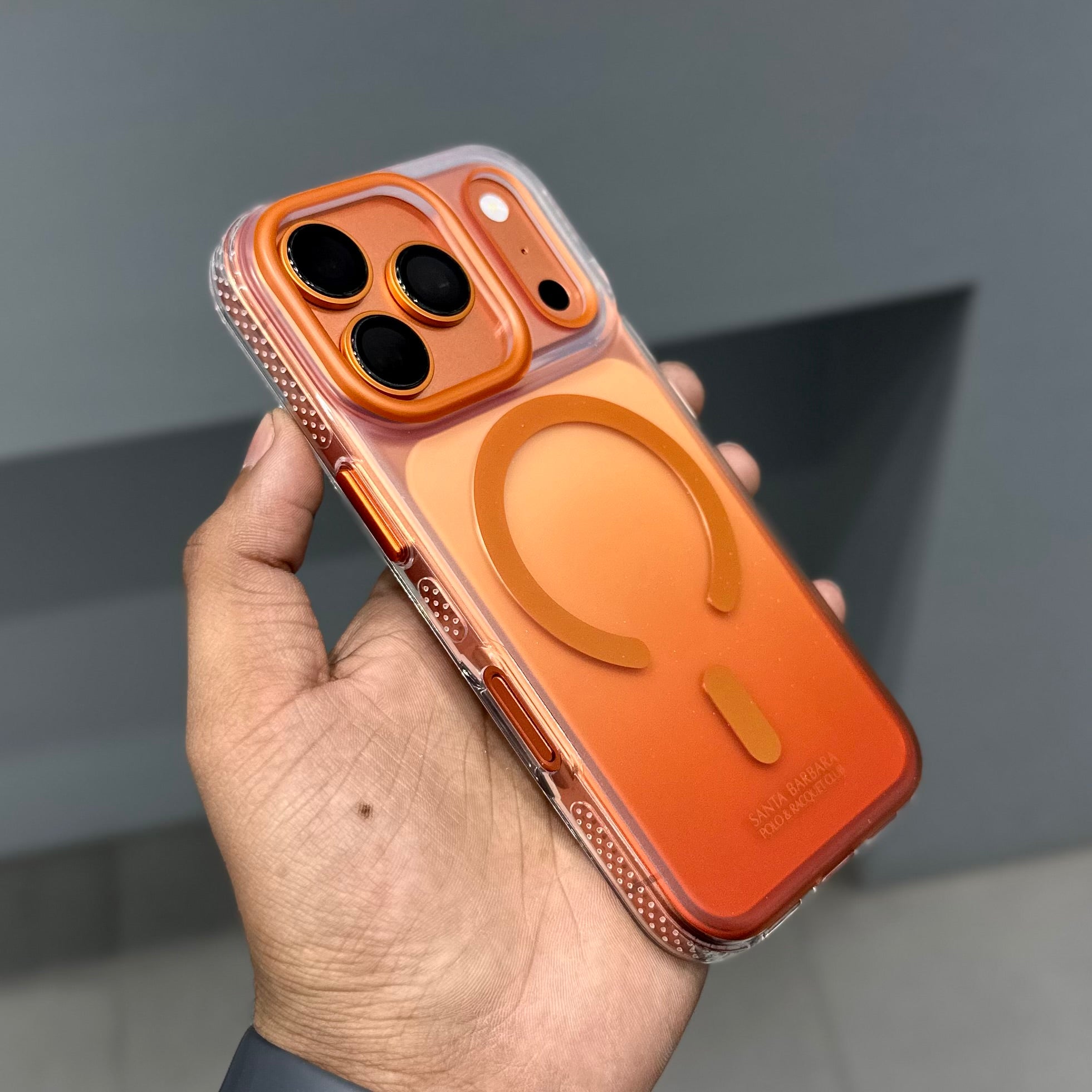 AUGUS SERIES MAGSAFE CASE - ORANGE ( No. mag ) Mobile Case by CoverMeUp - Style 3