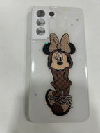 Glitter Printed Silicon Hard Case for Samsung Galaxy S21 FE Mobile Case by CoverMeUp - Style 2
