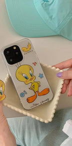 Protective Apple iPhone Back Cover - Tweety Bird Cartoon High Print Shockproof Case for iPhone - Style 3