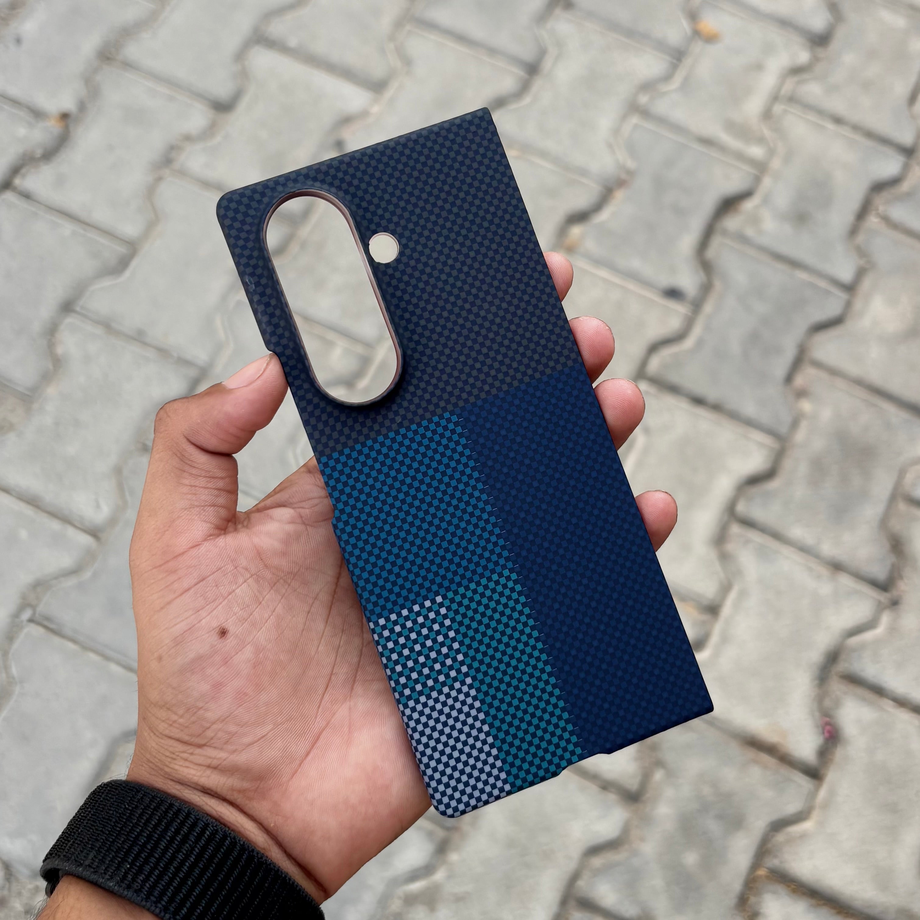 Luxo Blue Wave Case With Magsafe-Samsung ( No. 1894 )