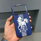 HORSE CARBON MAGSAFE CASE-BLUE-SILVER ( No. 3732 )