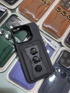 Protective Apple iPhone Back Cover - Silicone Phone Case with Stand for Iphone - Style 8