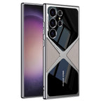 Samsung Galaxy S24 Ultra GKK Synthetic Leather Electroplating Supersonic Speed Shockproof Case - Titanium Mobile Case by CoverMeUp