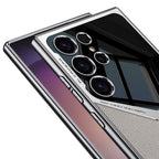 Samsung Galaxy S24 Ultra GKK Synthetic Leather Electroplating Supersonic Speed Shockproof Case - Carbon Fibre Mobile Case by CoverMeUp - Style 2