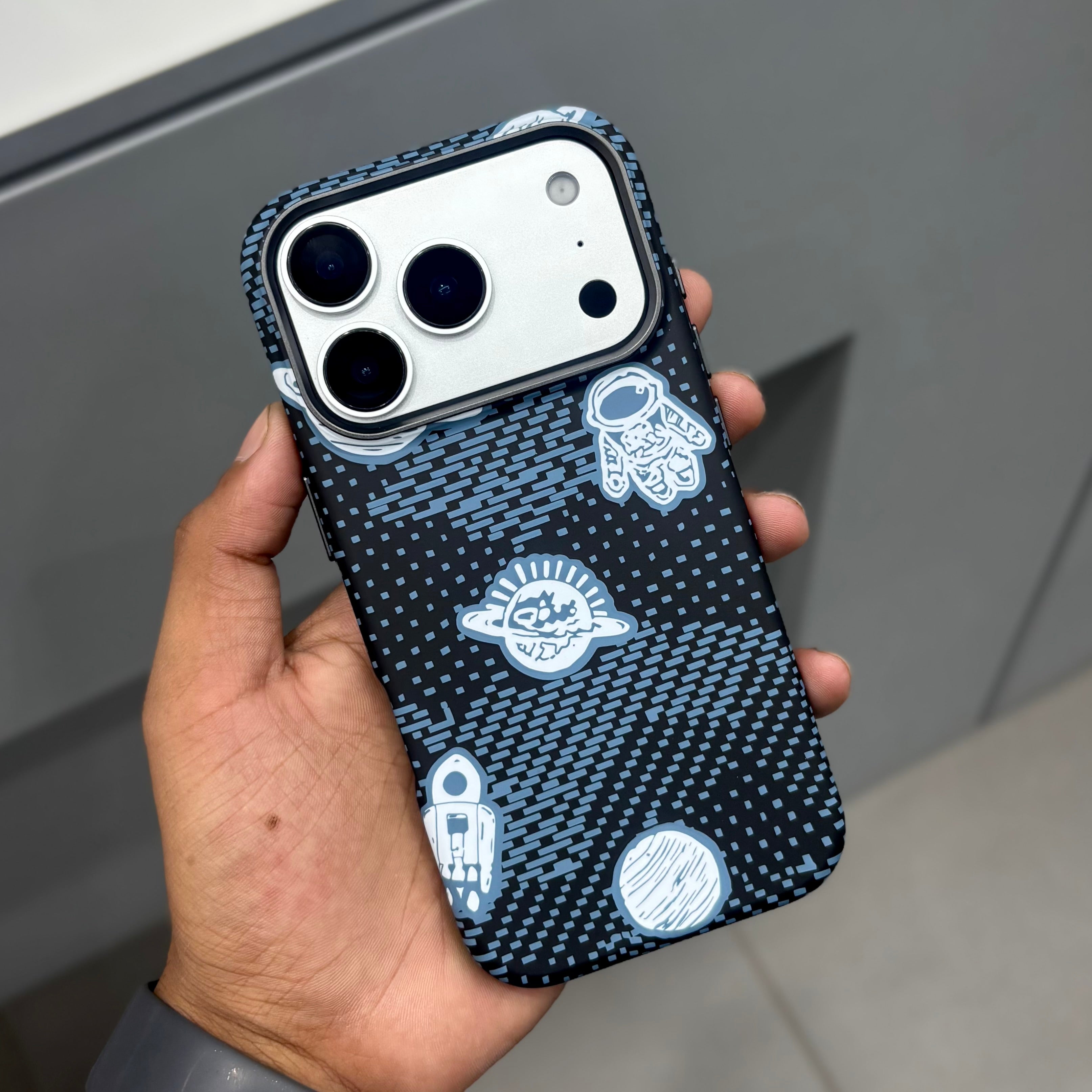 KDM Grafix Planets with Magsafe Case - Black ( No. 2221) Mobile Case by CoverMeUp